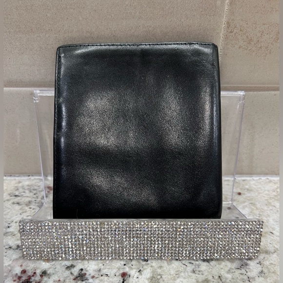 Dior GUC++ Men's Black Leather Bi-fold Slim Wallet (W34) - Picture 2 of 5